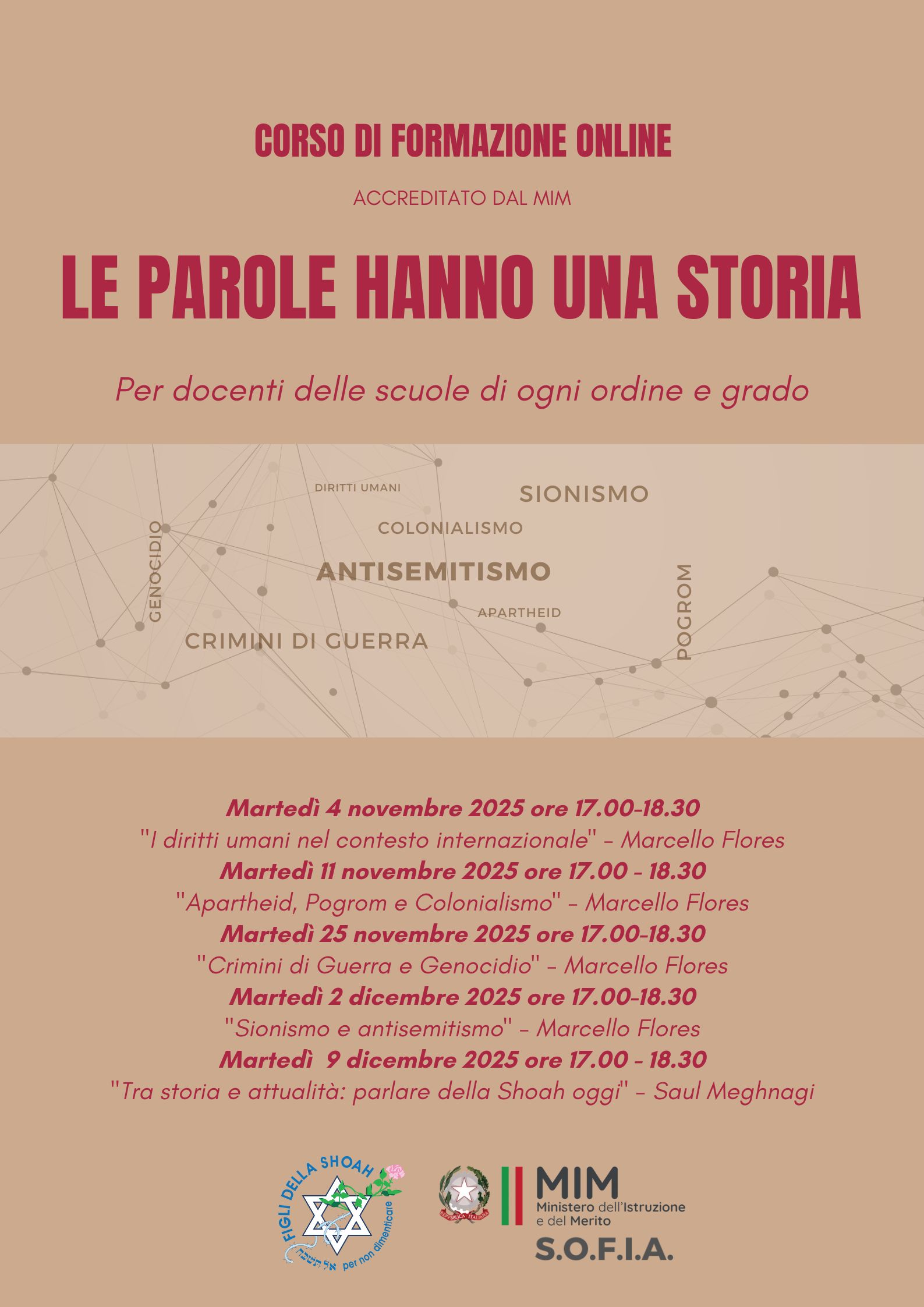 Corso di formazione ONLINE: "Le parole hanno una storia"